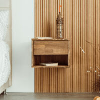 Harpy Floating Nightstand With Drawer & Bedside.Floating Bedside Table and night stand with Drawer