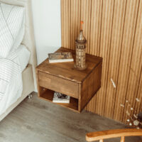 Harpy Floating Nightstand With Drawer & Bedside.Floating Bedside Table and night stand with Drawer